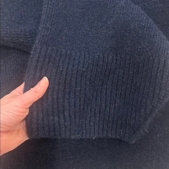 Khaite Scarlet Cardigan in Blue Abyss - Picture 13 of 16